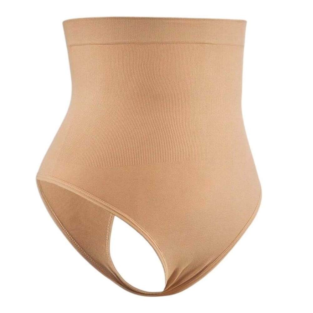 New Small High Rise Lower Tummy Control Shapewear Thong Panty Cincher Belly Band